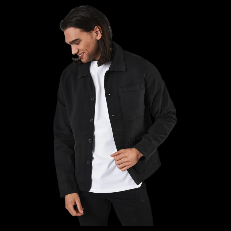 New Jack & Jones Lucas Ket Akm Black Black Svart