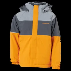 Outlet Didriksons Lux Kids Jacket Yellow Flerfärgad