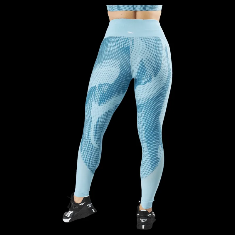 Reebok Lux Perform Leggings Steblu Blå Clearance