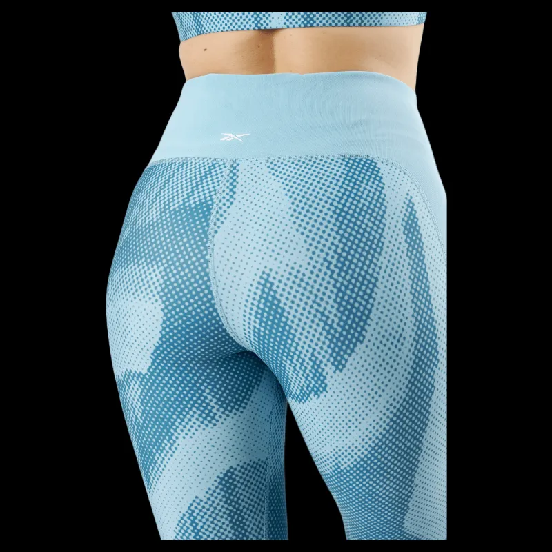 Reebok Lux Perform Leggings Steblu Blå Clearance