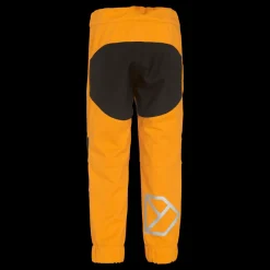 New Didriksons Lövet Kids Pant 5 Happy Orange Gul