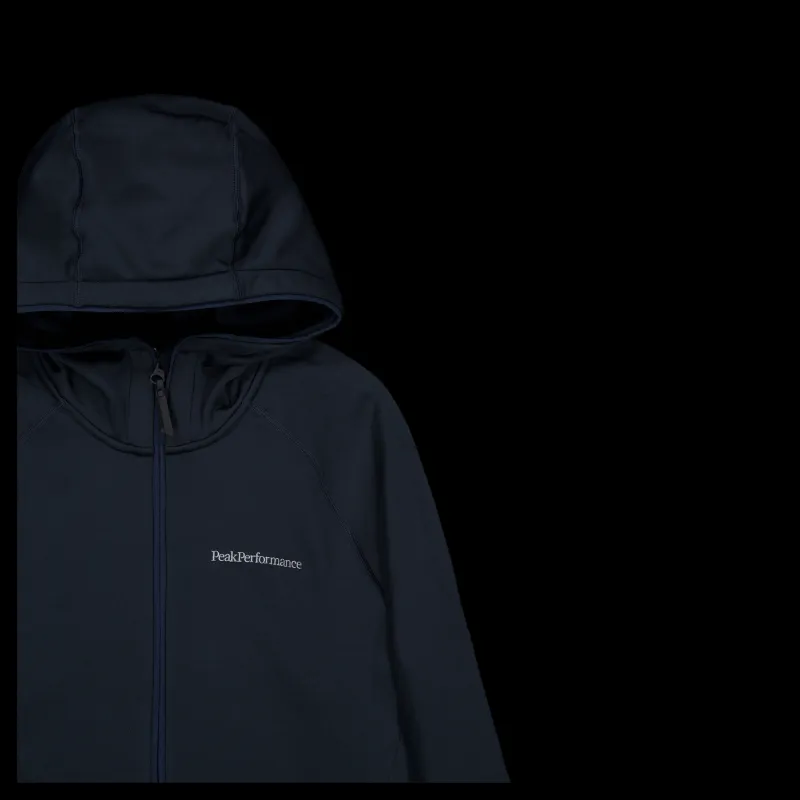 Best Peak Performance M Chill Light Zip Hood Blue Shadow Svart