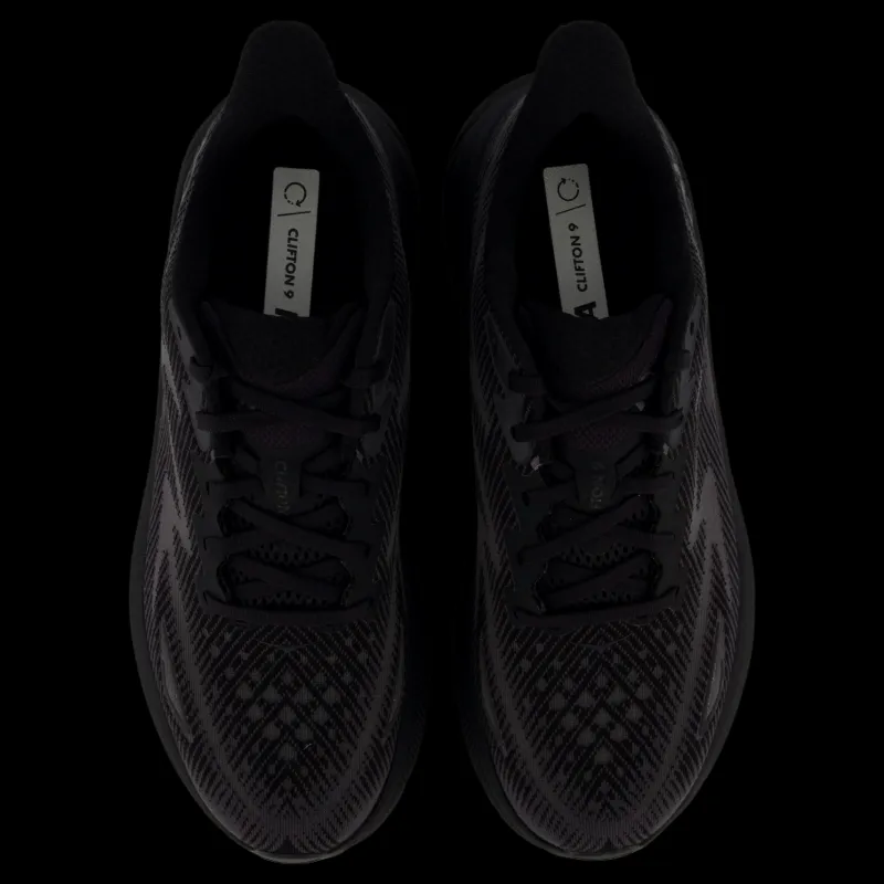 Sale Hoka M Clifton 9 Black / Black Svart