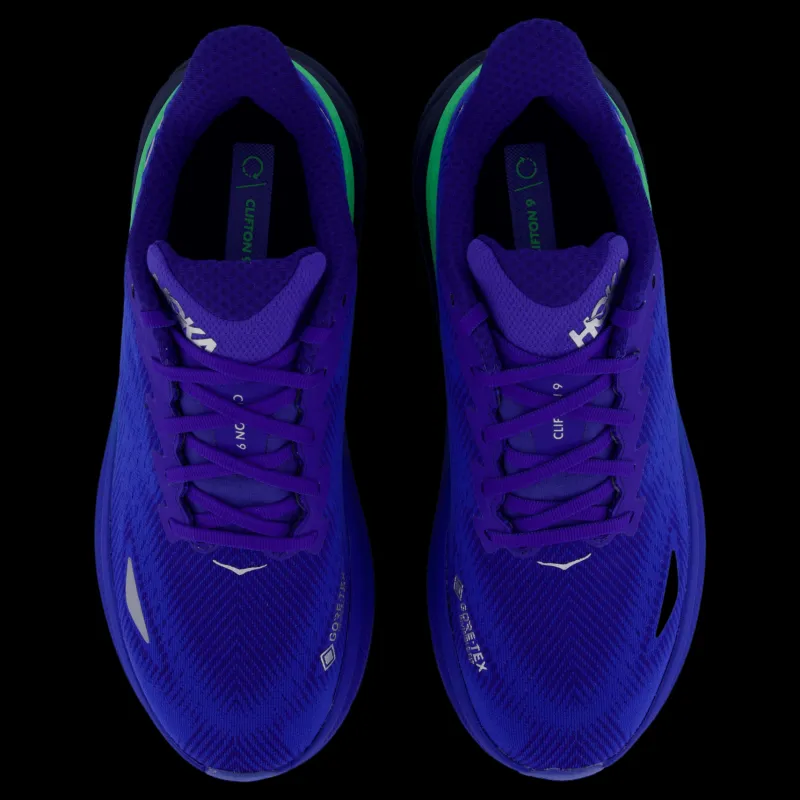 Hoka M Clifton 9 Gtx Dazzling Blue / Evening Sky Blå Sale