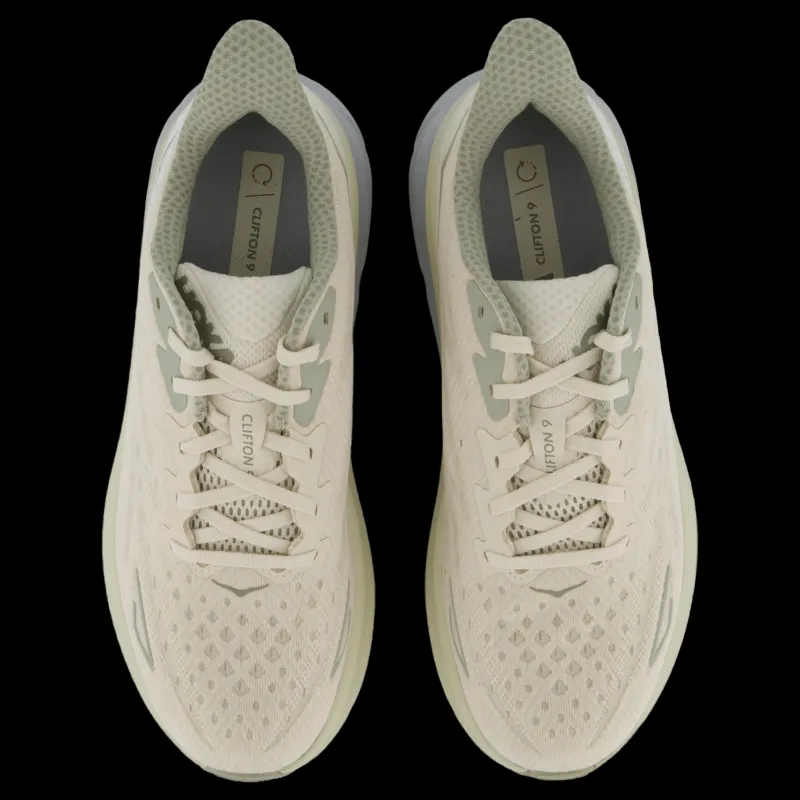 Hoka M Clifton 9 Oat Milk / Barley Beige Hot