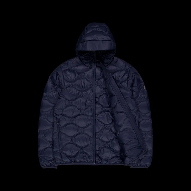 New Peak Performance M Helium Down Hood Jacket Blue Shadow Blå