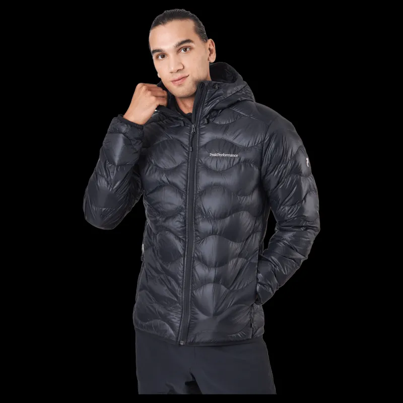 Peak Performance M Helium Down Hood Jacket Black Svart Hot