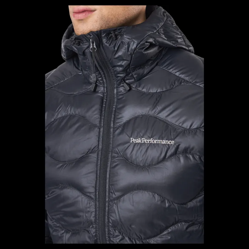 Peak Performance M Helium Down Hood Jacket Black Svart Hot