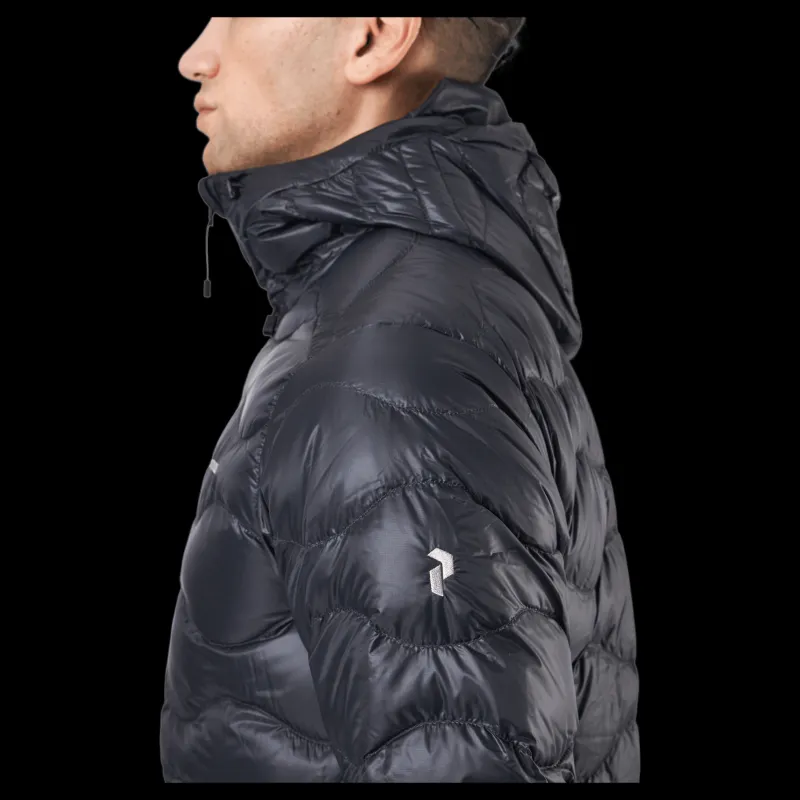 Peak Performance M Helium Down Hood Jacket Black Svart Hot