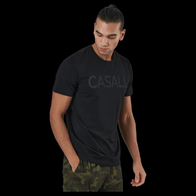 Casall M Logo Tee Black Svart