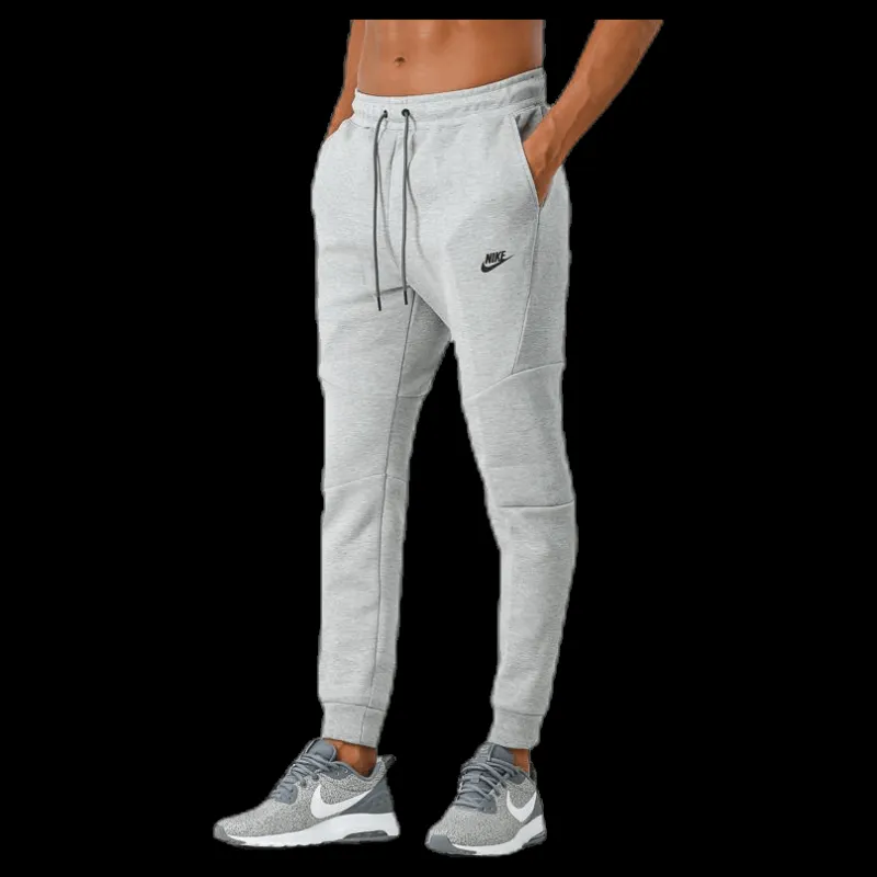 Sale Nike M Nsw Tch Flc Jggr Dk Grey Heather/Black/Black Grå