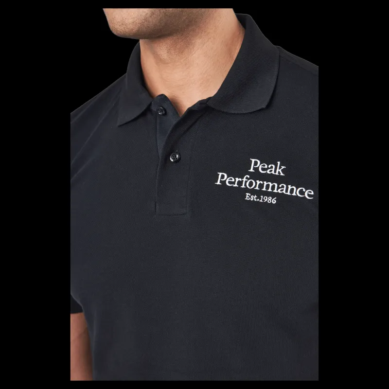 Peak Performance M Original Polo Black Svart Clearance
