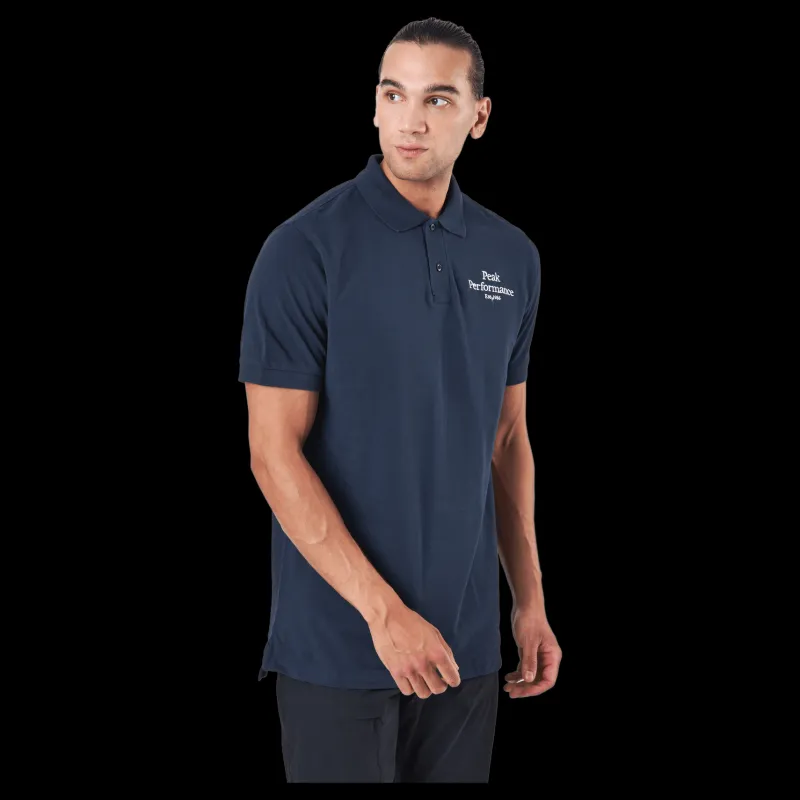 Peak Performance M Original Polo Blue Shadow Blå Outlet