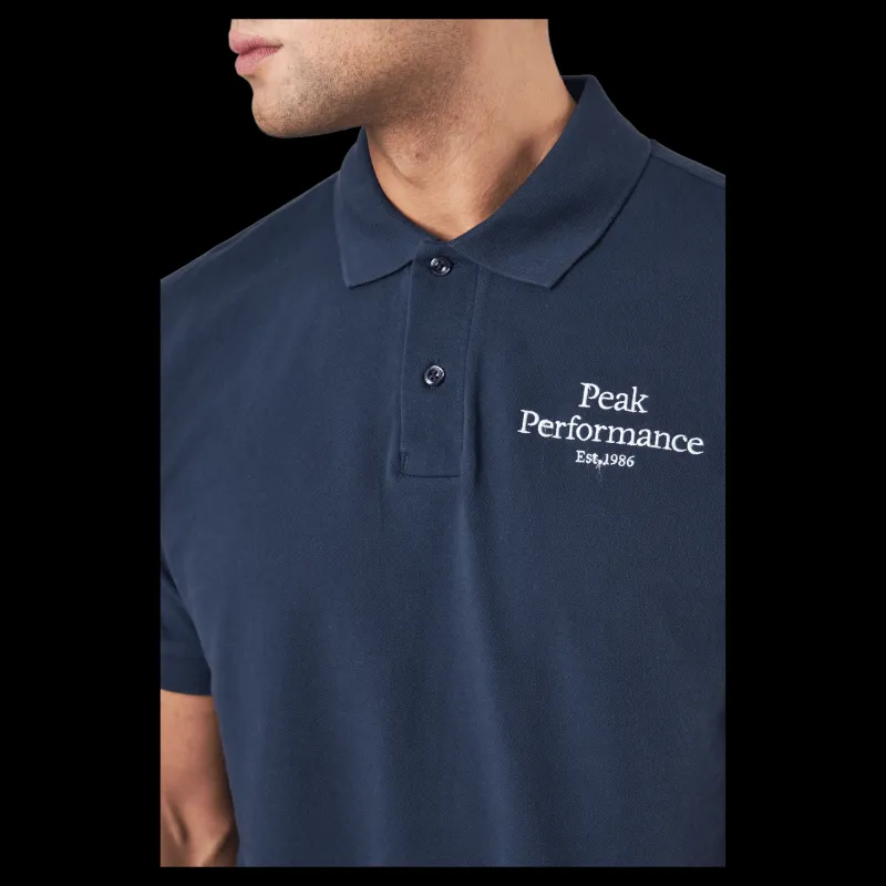 Peak Performance M Original Polo Blue Shadow Blå Outlet