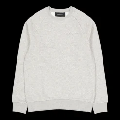 Discount Peak Performance M Original Small Logo Crew Med Grey Melange Grå