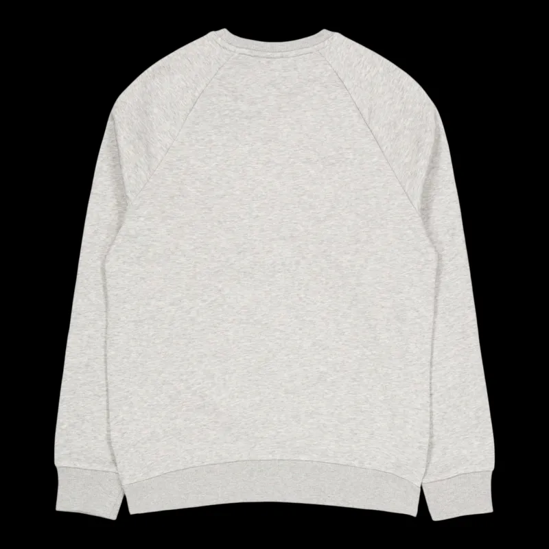 Discount Peak Performance M Original Small Logo Crew Med Grey Melange Grå