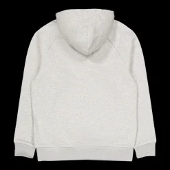 Peak Performance M Original Small Logo Hood Med Grey Melange Grå Outlet