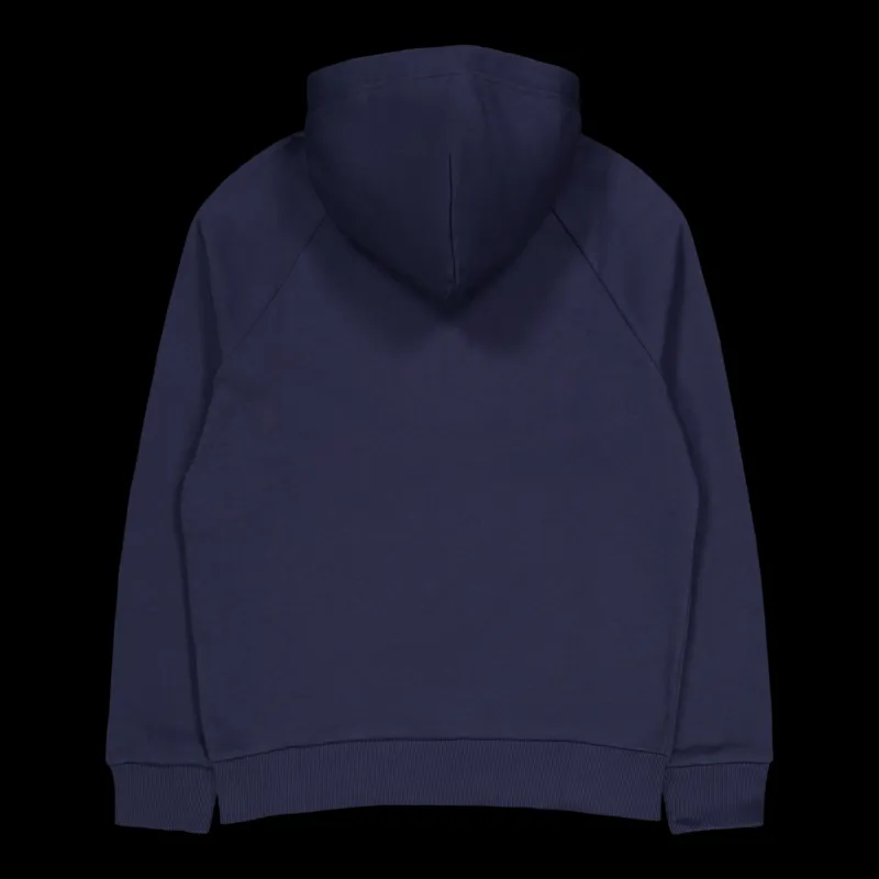 Peak Performance M Original Small Logo Hood Blue Shadow Blå Clearance