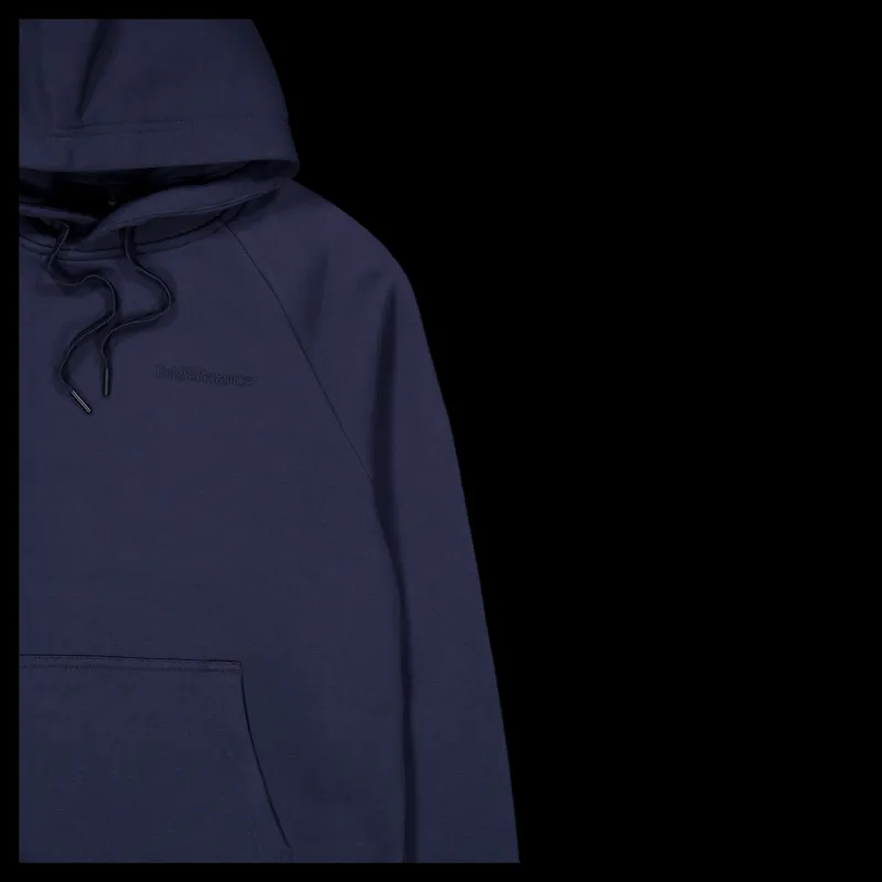 Peak Performance M Original Small Logo Hood Blue Shadow Blå Clearance