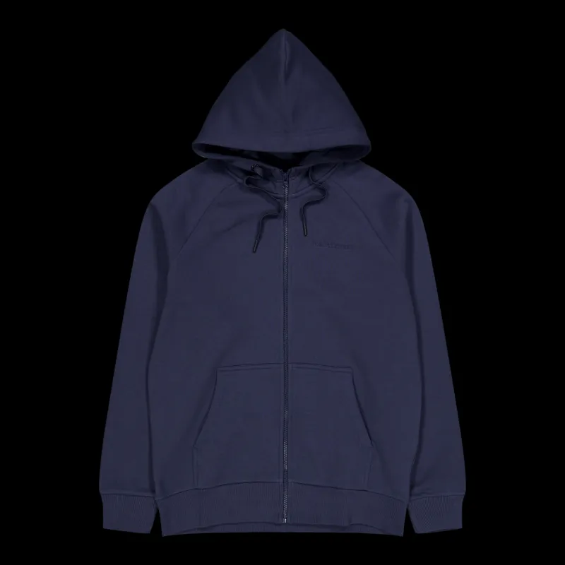 Peak Performance M Original Small Logo Zip Blue Shadow Blå Sale