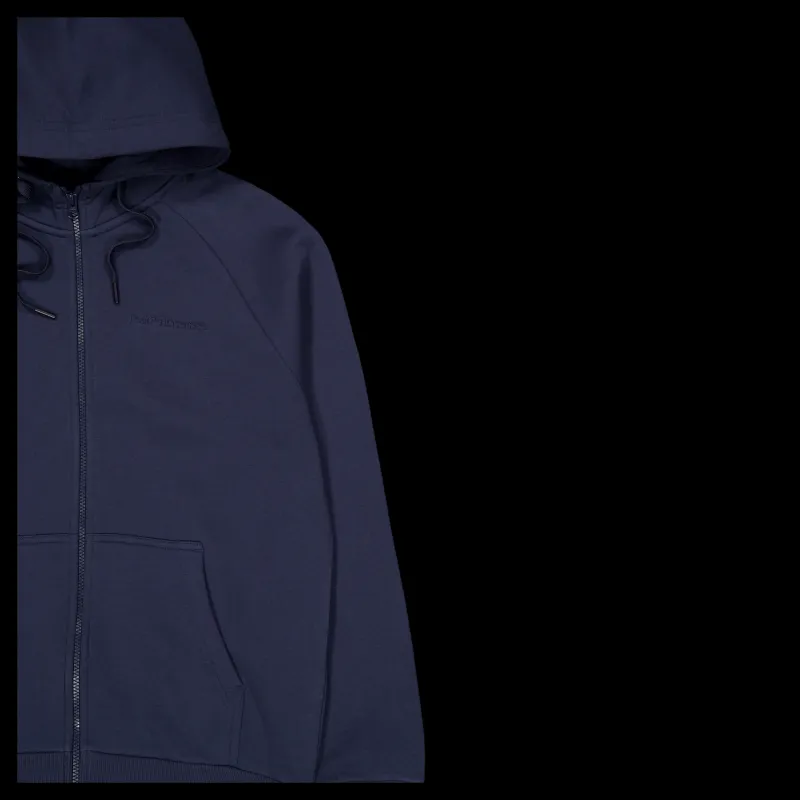 Peak Performance M Original Small Logo Zip Blue Shadow Blå Sale