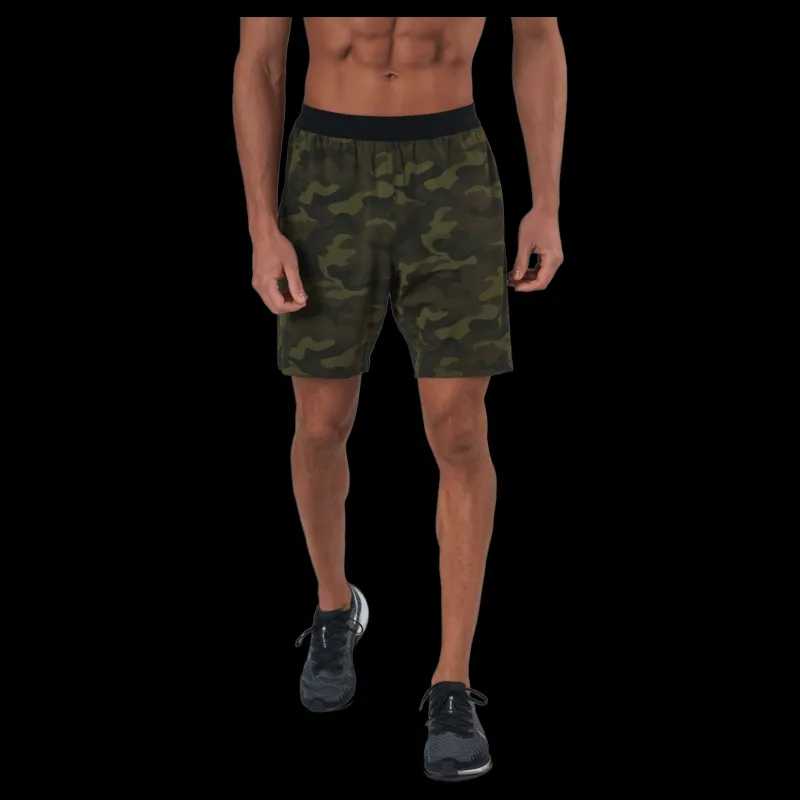 Best Casall M Printed Elastic Shorts Action Green Grön