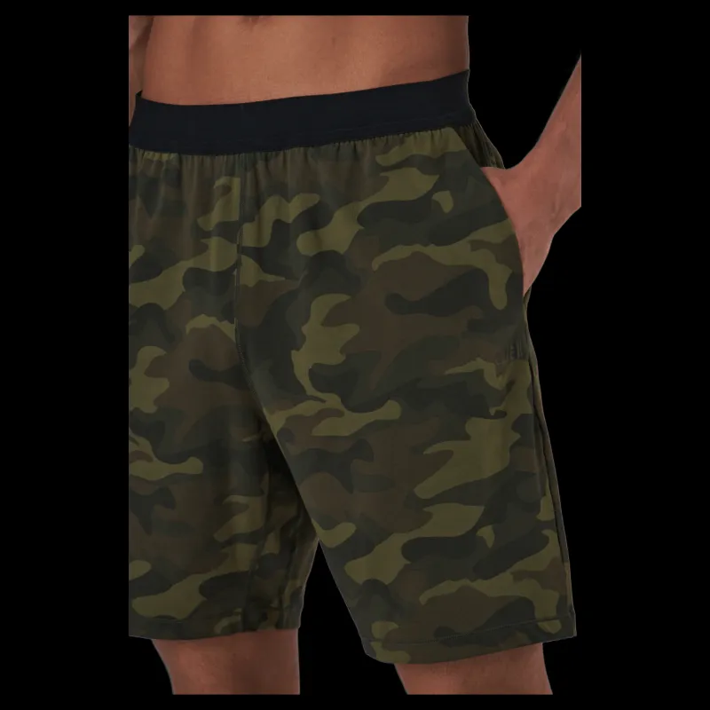 Best Casall M Printed Elastic Shorts Action Green Grön
