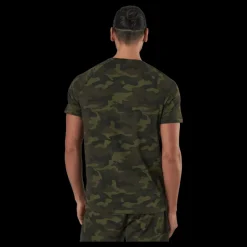 Casall M Printed Tee Action Green Flerfärgad Outlet