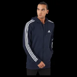 New adidas M 3s Ft Fz Hd Grey / Black Blå