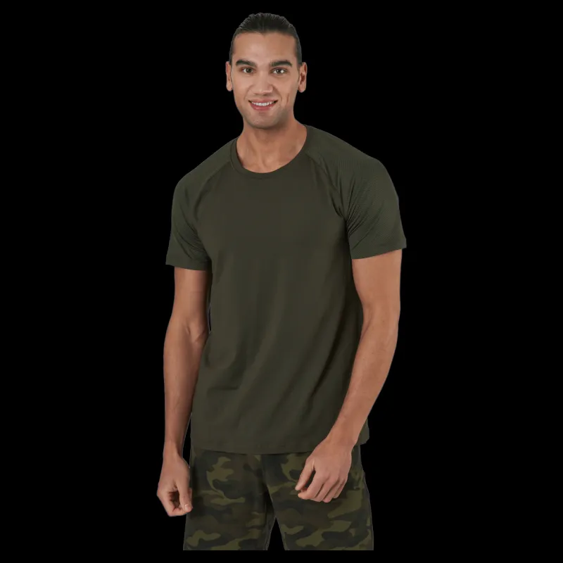 Discount Casall M Structured Tee Forest Green Grön