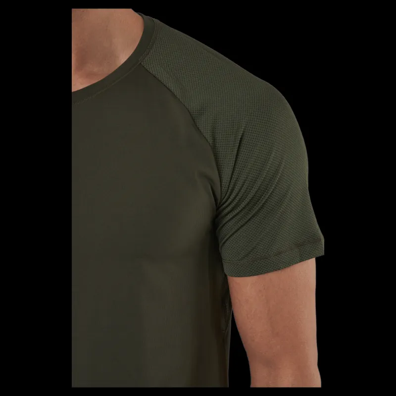 Discount Casall M Structured Tee Forest Green Grön