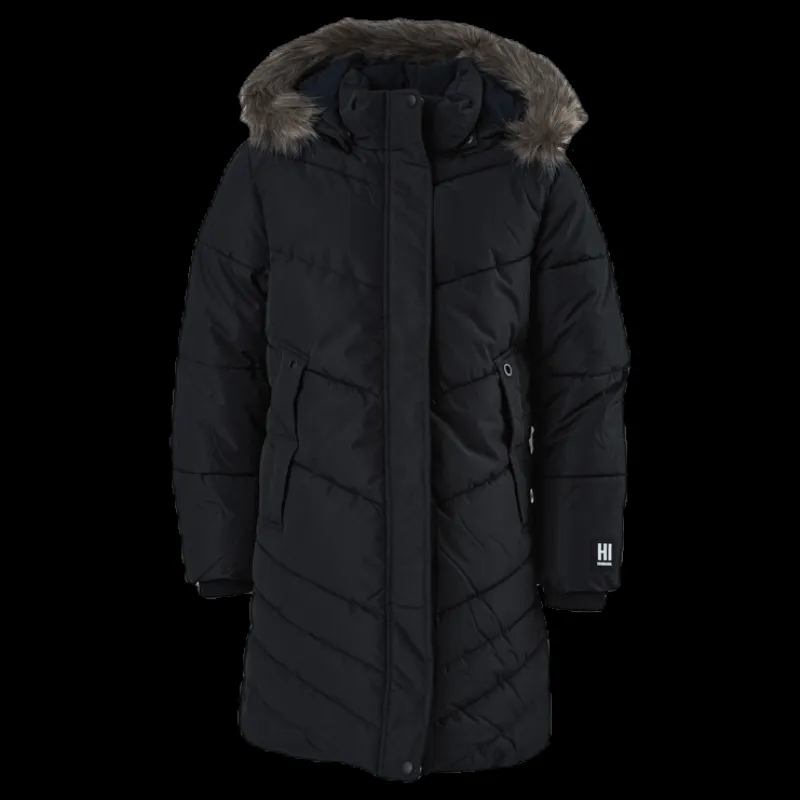Outlet Name It Mabecca Long Puffer Jacket Black Svart