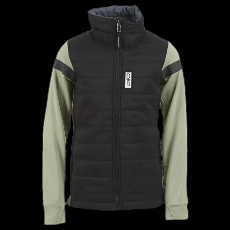 Online Didriksons Madrid Girls Hybrid Jacket Black/Green Svart och Grön