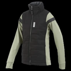 Online Didriksons Madrid Girls Hybrid Jacket Black/Green Svart och Grön