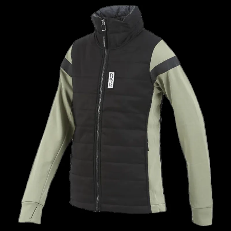 Online Didriksons Madrid Girls Hybrid Jacket Black/Green Svart och Grön