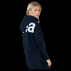 Outlet Svea Malaga Zip Hood Blue Blå