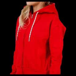 Svea Malaga Zip Hood Red Röd