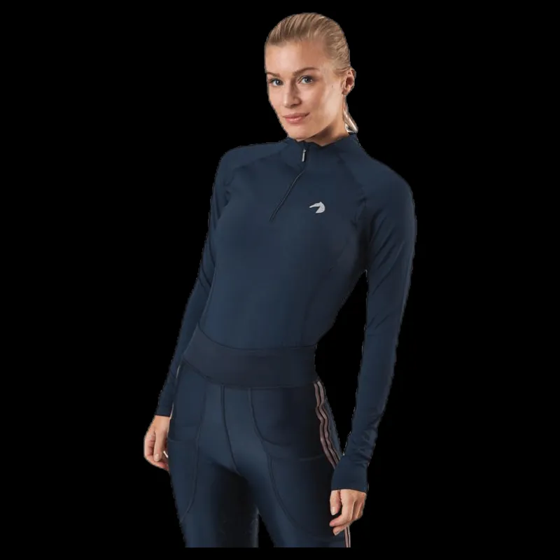 Hot Jacson Malou Long Sleeve Tech Top Blue Blå