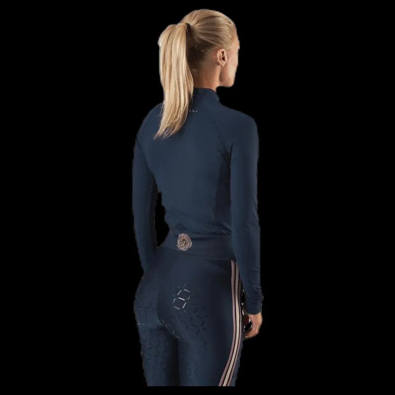 Hot Jacson Malou Long Sleeve Tech Top Blue Blå