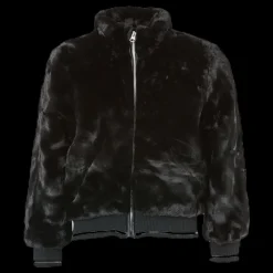 Name It Manette Faux Fur Bomber Jacket Black Svart Discount