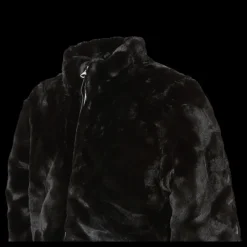 Name It Manette Faux Fur Bomber Jacket Black Svart Discount
