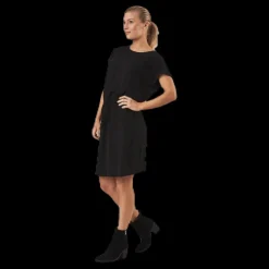 Only Mariana Myrina S/S Det Dress Wvn Black Svart Best
