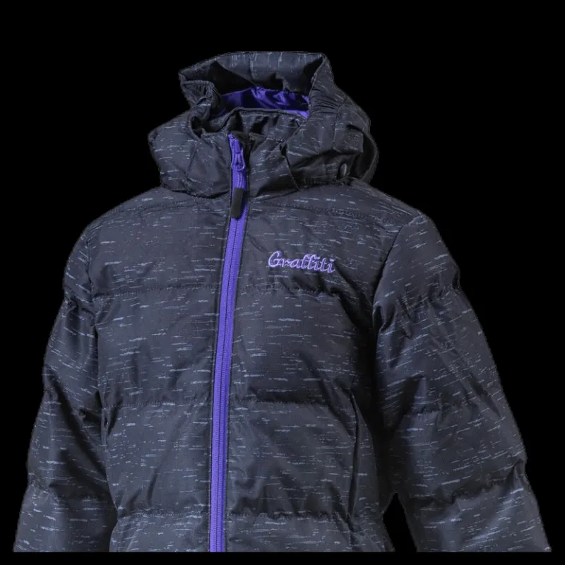Graffiti Mariel Girls Long Melange Pro-lite Jacket Black Svart Hot