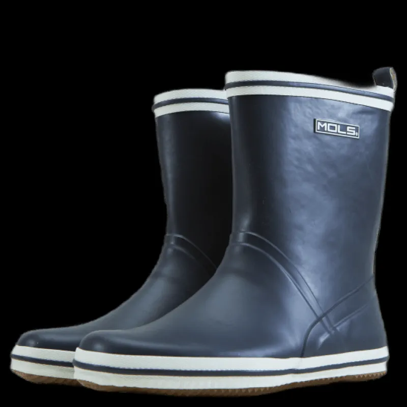 Mols Markets Rubber Boot Navy Blå Outlet