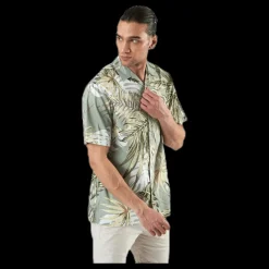 Jack & Jones Marty Organic Shirt Ss Green Grön
