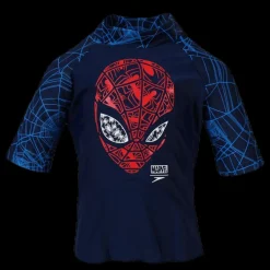New Speedo Marvel Spiderman Sun Top Blue/Red Blå och Röd