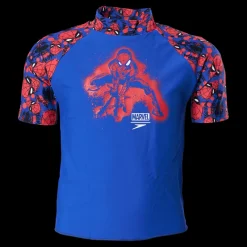 Hot Speedo Marvel Spiderman Sun Top Blue Blå