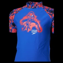 Hot Speedo Marvel Spiderman Sun Top Blue Blå