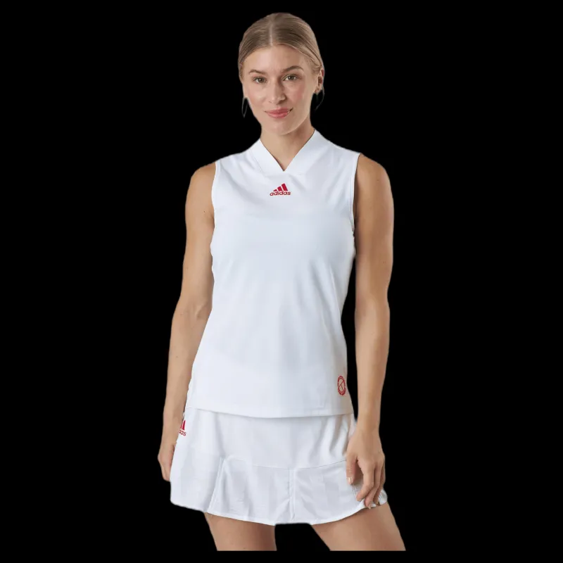 adidas Tennis Match Tank Engineered White Vit Clearance