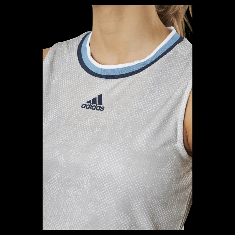Sale adidas Tennis Match Tank Primeblue Heat White Grå